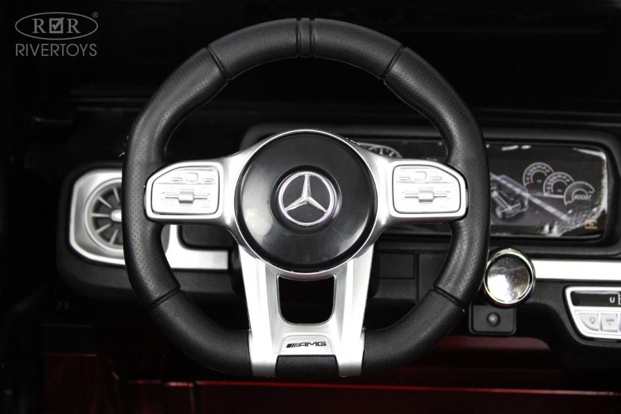 Детский электромобиль RiverToys Mercedes-AMG G63 4WD (S307) вишневый глянец