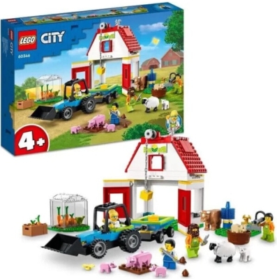 (EU) Конструктор LEGO City Ферма и амбар с животными (60346)