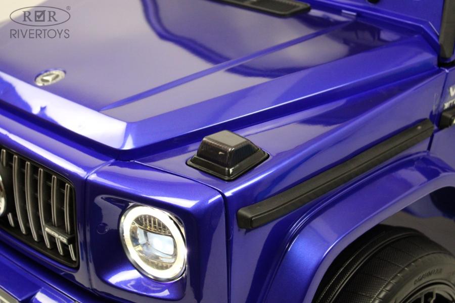 Детский электромобиль RiverToys Mercedes-Benz G63 4WD (K999KK) синий глянец