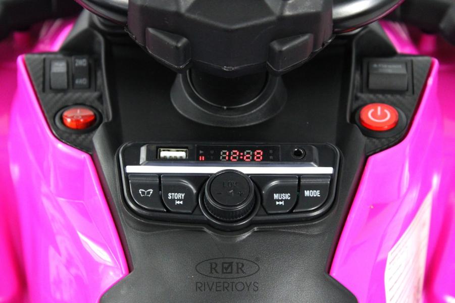 Детский электроквадроцикл RiverToys BRP Can-Am Outlander (Y888YY) розовый