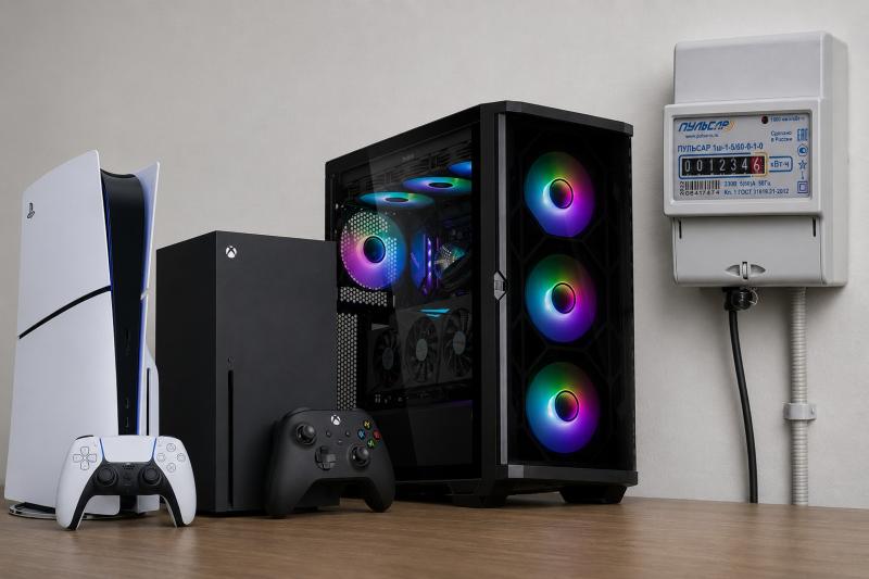 Энергопотребление PS5, Xbox Series X и ПК в 2026 - сколько стоит играть