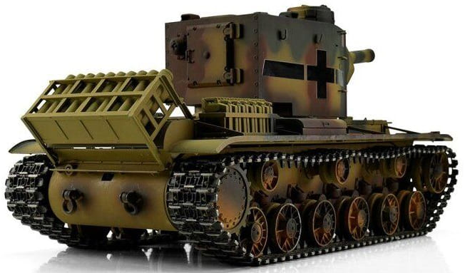 Радиоуправляемый танк Torro KV-2 1/16 откат ствола (для ИК боя), камуфляж V3.0 2.4G RTR, TR11409-CA-3.0