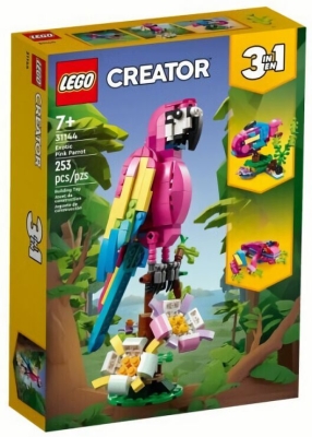 (EU) Игрушка-конструктор LEGO Creator 3 в 1 Экзотический розовый попугай (31144)