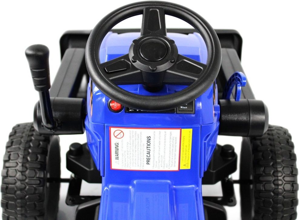 Детский электромобиль RiverToys трактор-погрузчик T333TT синий