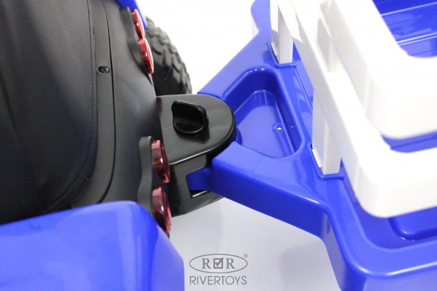 Детский электромобиль RiverToys H444HH синий