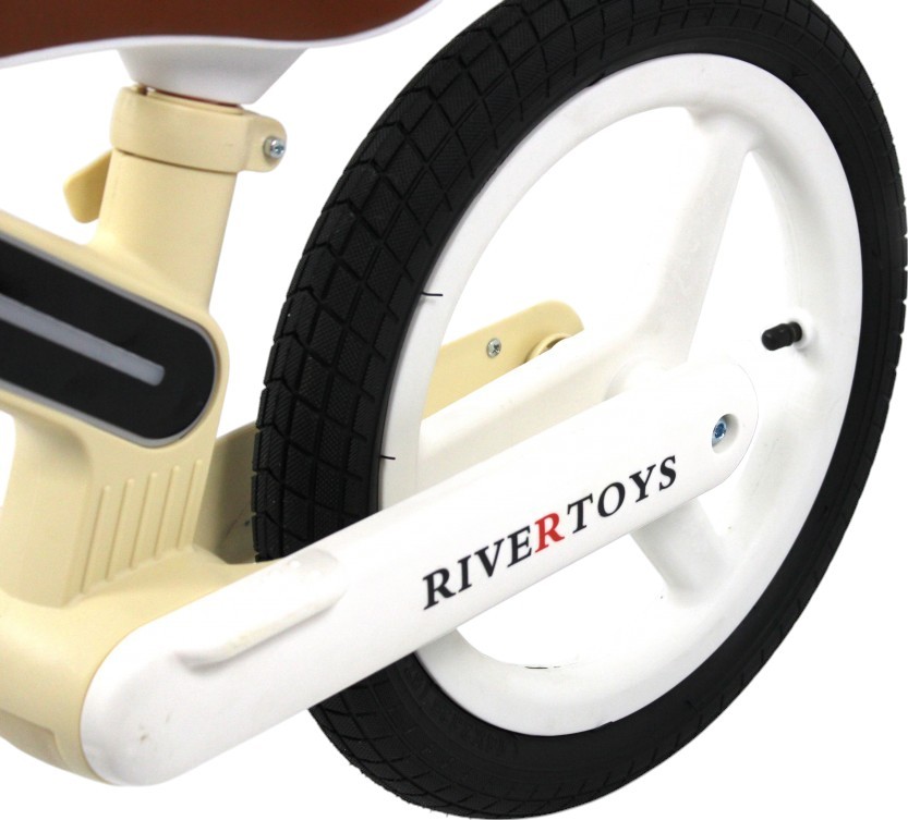 Детский беговел RiverToys (HB-003) (бежевый)