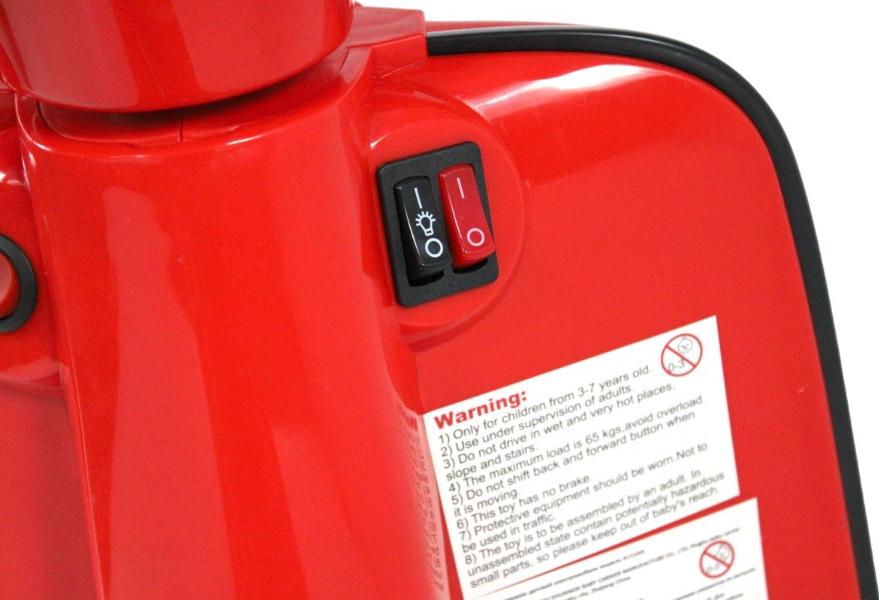 Детский электромотоцикл RiverToys A111AA красный