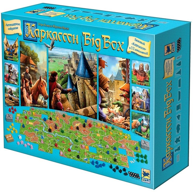(EU) Настольная игра Hobby World Каркассон. Big Box