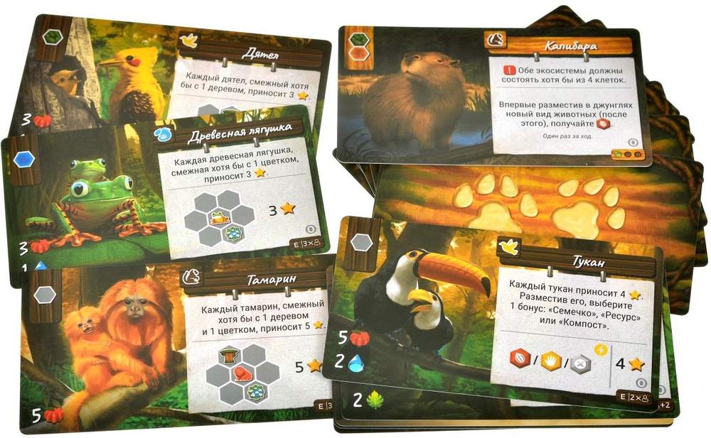 (EU) Настольная игра Hobby World Дикая природа Амазонии: Новые обитатели (доп)