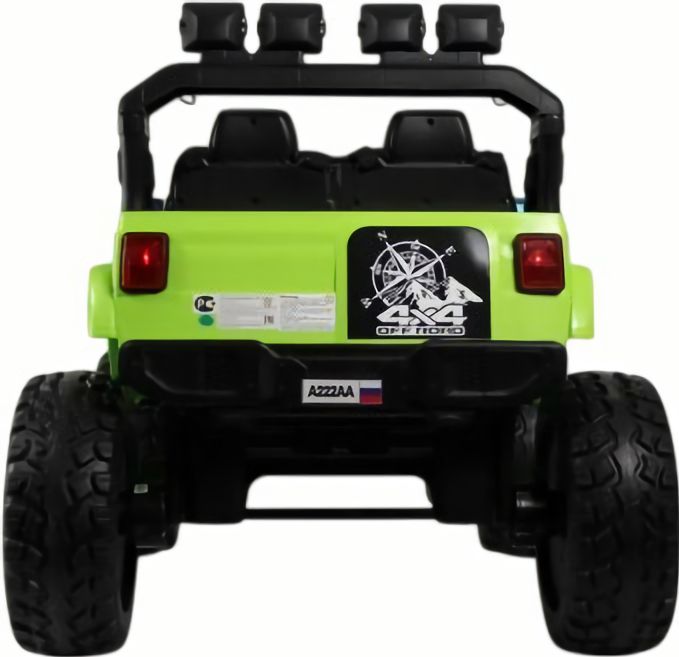 Детский электромобиль Jeep A222AA зеленый