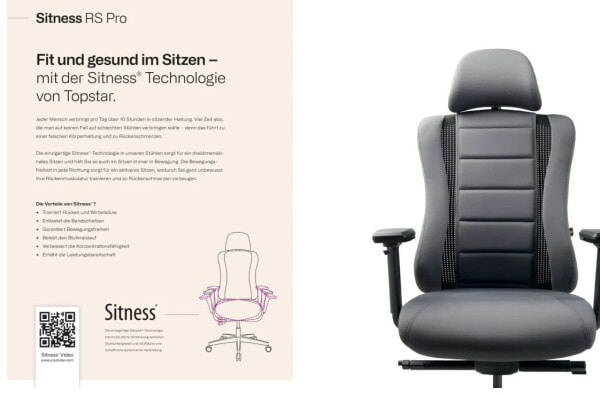 (EU) Игровое кресло Sitness RS PRO, 241552444, Серое