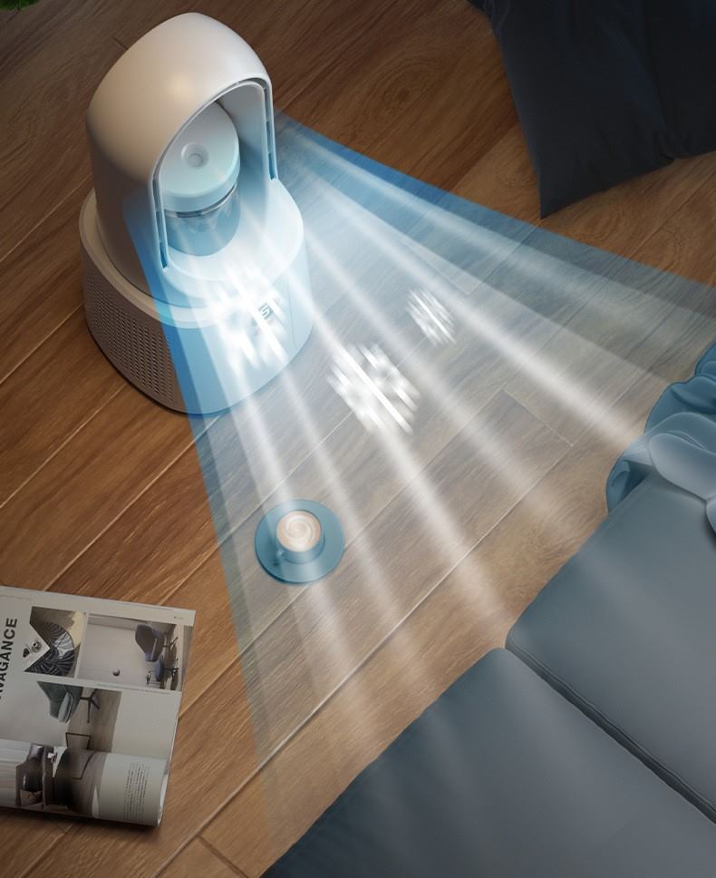 Увлажнитель воздуха с вентилятором (6 скоростей, белый)