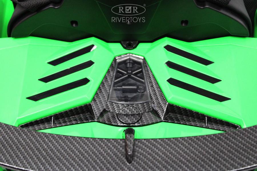 Детский электромобиль RiverToys Lamborghini Aventador SVJ (A333MP) зеленый