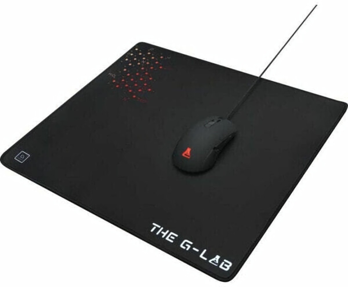 (EU) Нескользящий коврик для мыши THE G-LAB PAD CAESIUM 45 x 40 см Черный