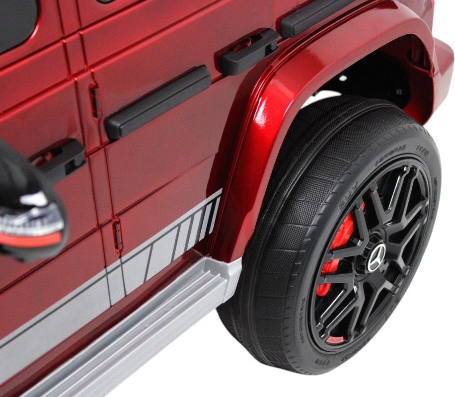 Детский электромобиль RiverToys Mercedes-Benz G63 (Mercedes-AMG-G63-K999KK-CHERRY-GLANEC) вишневый глянец