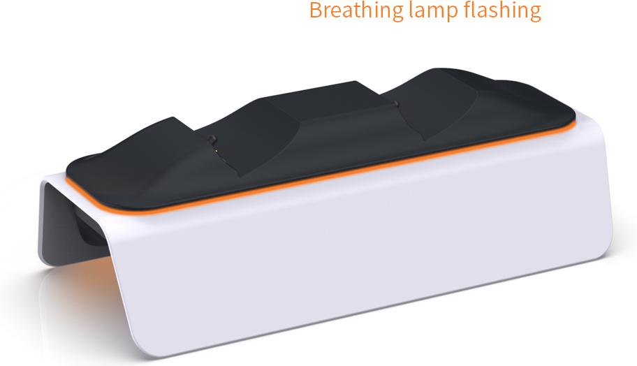 Зарядная станция DOBE для 2-х геймпадов Sony Dualsense RGB (белая) (TP5-0521S)