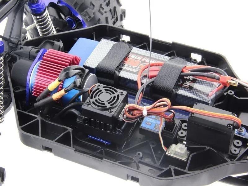 Радиоуправляемая модель монстр Remo Hobby Dinosaurs Master Brushless (синий) 1к8 (RH8035-BLUE)