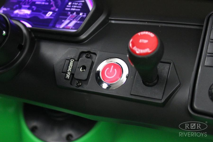 Детский электромобиль RiverToys Lamborghini Aventador SVJ (A111MP) зеленый
