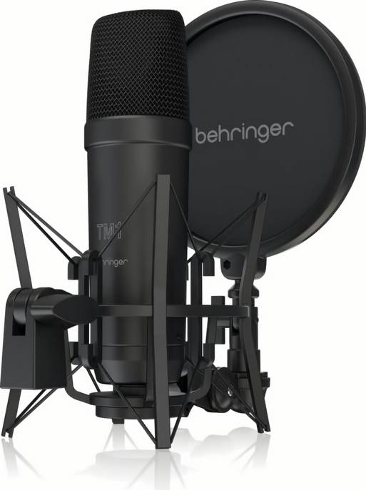 

(EU) Студийный микрофон Behringer TM1 Dark Edition, конденсаторный с большой диафрагмой, черный