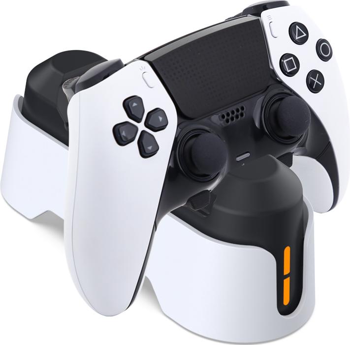 Зарядная станция DOBE для 2-х геймпадов Sony Dualsense (белая) (TP5-1501S)