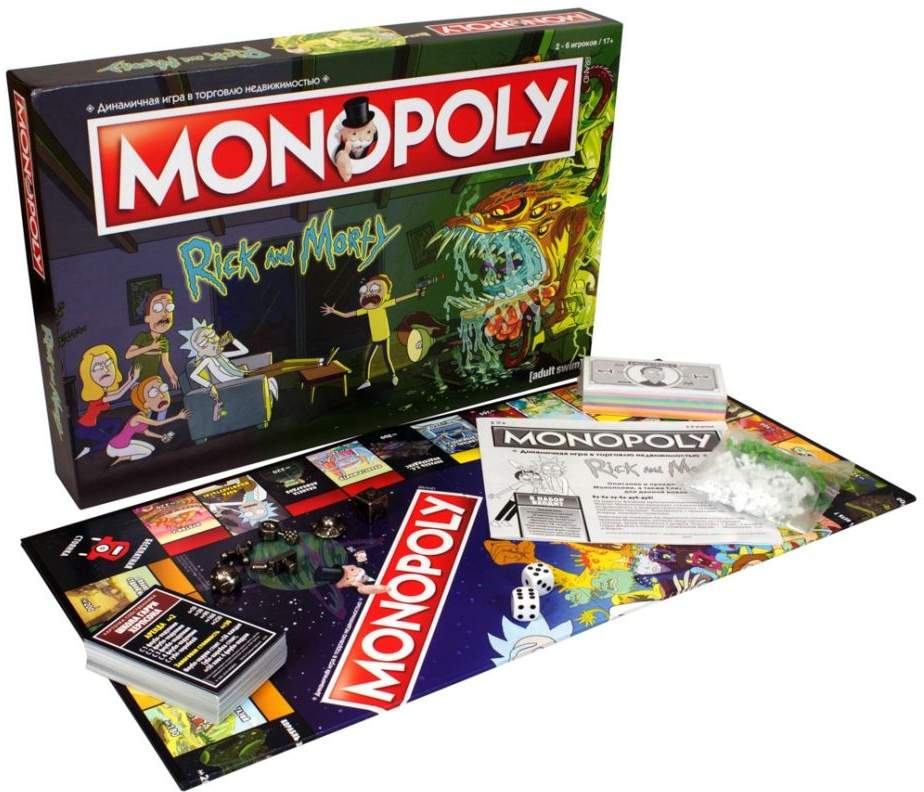 (EU) Настоьная игра Hobby World Монополия Рик и Морти