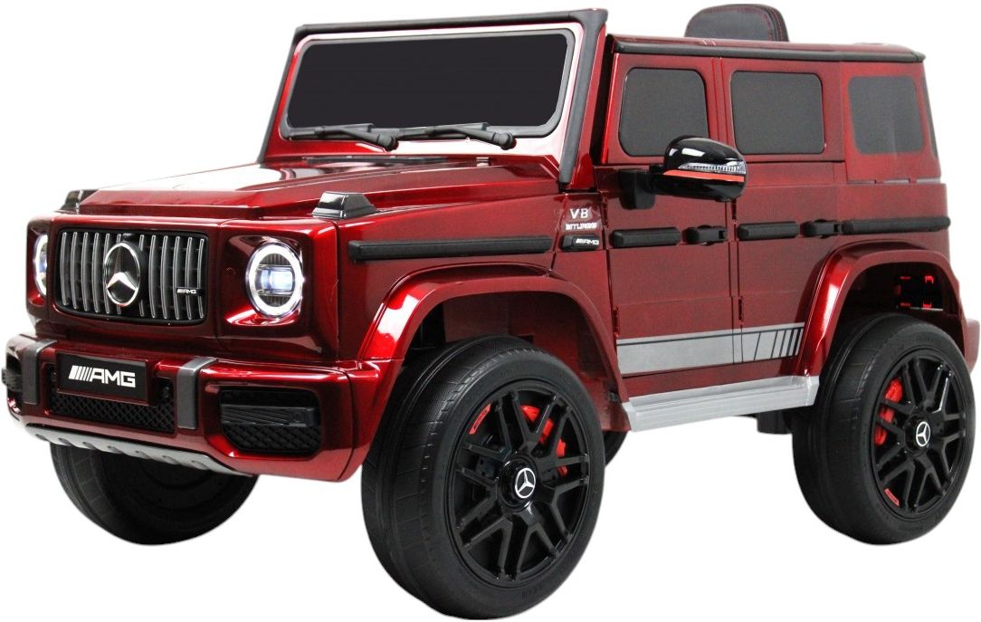 Детский электромобиль RiverToys Mercedes-Benz G63 (Mercedes-AMG-G63-K999KK-CHERRY-GLANEC) вишневый глянец