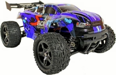 Радиоуправляемая трагги Remo Hobby S EVO-R Brushless (синяя) 4WD 2.4G 1/16 RTR (E594-003)