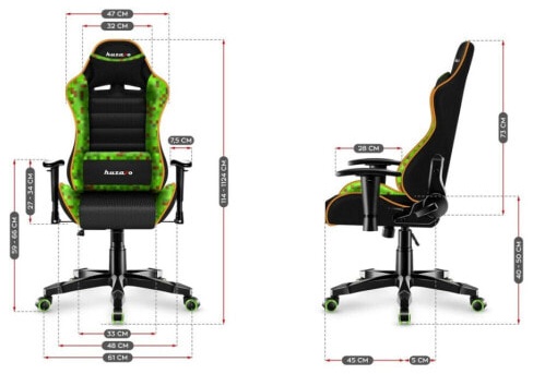 (EU) Игровое кресло Huzaro HZ-Ranger 6.0 Pixel Mesh, 272185245, Чёрное