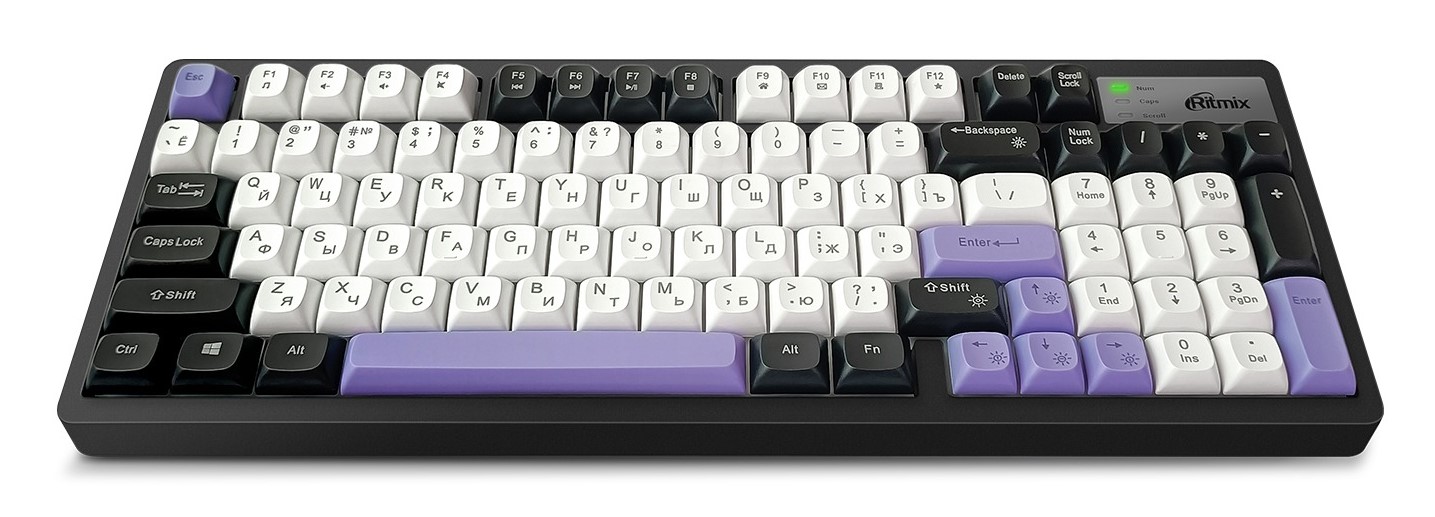 Клавиатура Ritmix RKB-401BL, Чёрная