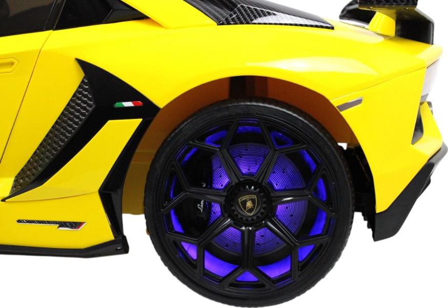 Детский электромобиль RiverToys Lamborghini Aventador SVJ (A111MP) желтый