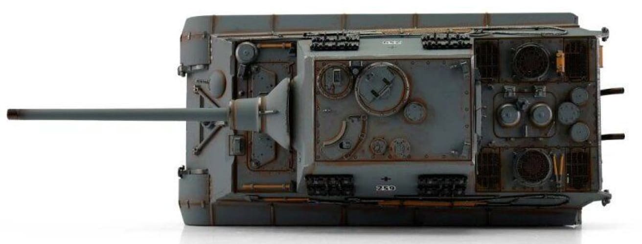 Радиоуправляемый танк Torro Jagdtiger, башня Henschel 1/16 дым (для ИК боя) V3.0 2.4G RTR, TR11511-GY-3.0