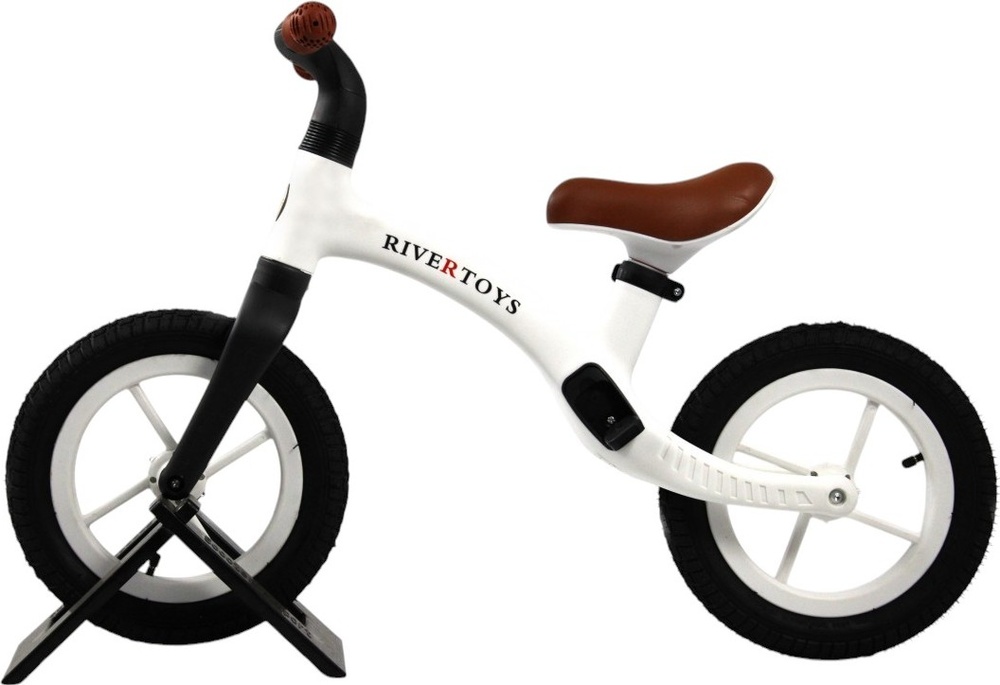 Детский беговел RiverToys (HB-001) (белый)