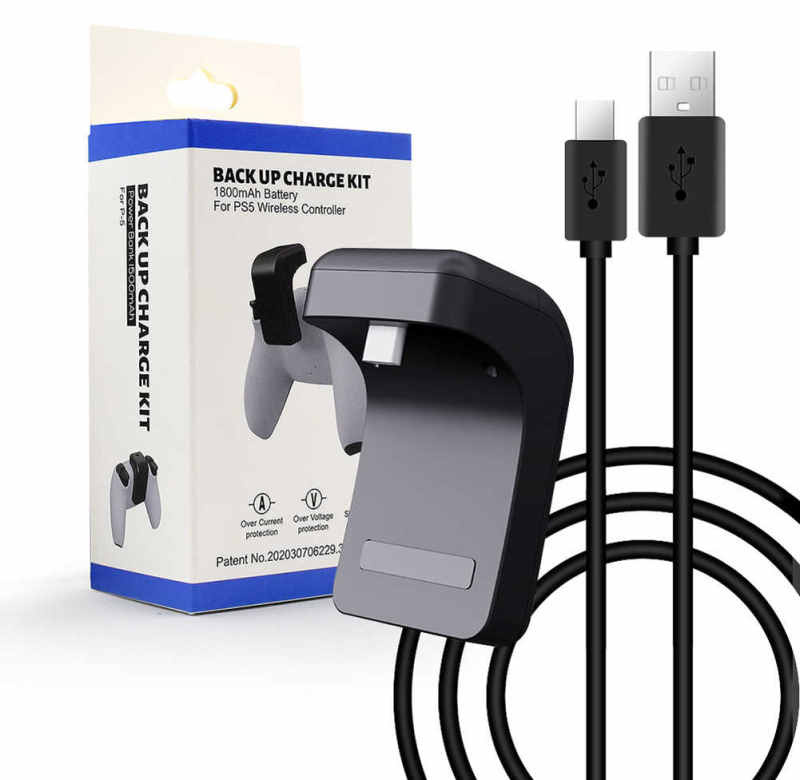 Внешний аккумулятор 1800 mAh для геймпада Sony DualSense (черный) (ZWT-0501)