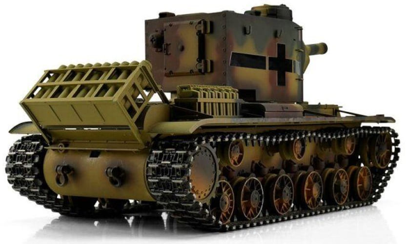 Радиоуправляемый танк Torro KV-2 1/16 ВВ-пушка, дым, зеленый V3.0 2.4G RTR, TR11708-CA-3.0