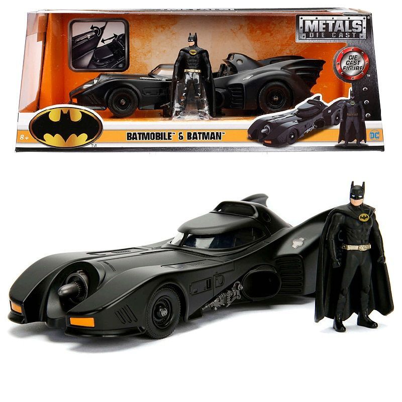 Модель автомобиля Jada 1:24 Batman 1989 Batmobile w/figure Die-Cast