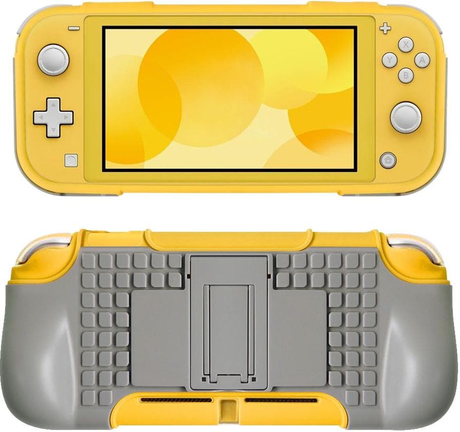 Защитный чехол MIMD (жёлтый) + подставка для Nintendo Switch Lite