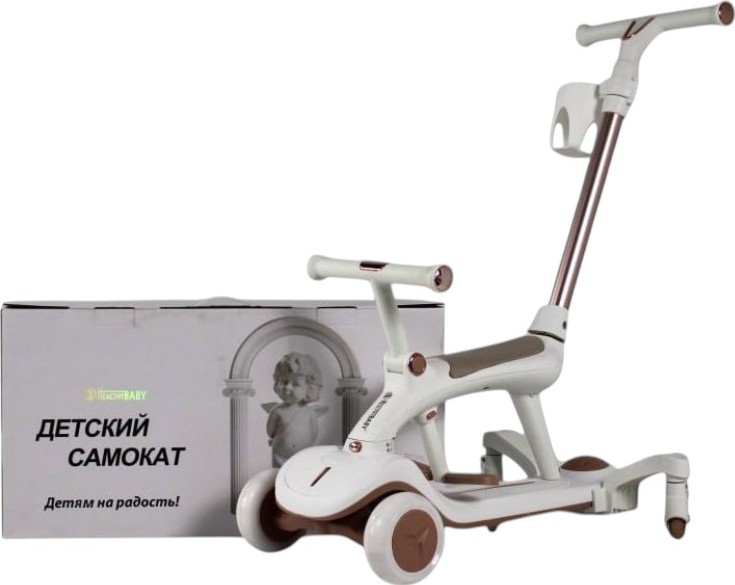 Детский cамокат-беговел RiverToys (HB-111) (белый)