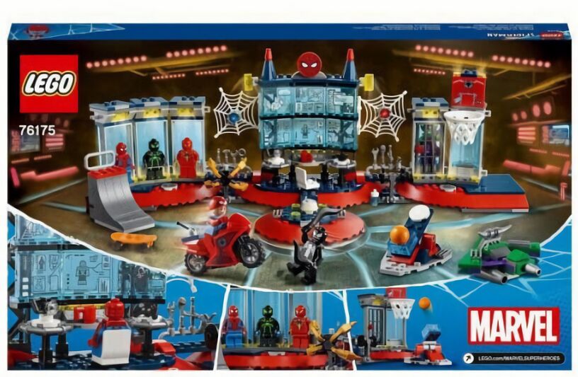 (EU) Конструктор LEGO Marvel Super Heroes Нападение на мастерскую паука (76175)