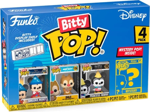 (EU) Фигурка Funko POP! Bitty POP!: Sorcerer Mickey 4-Pack (71321)