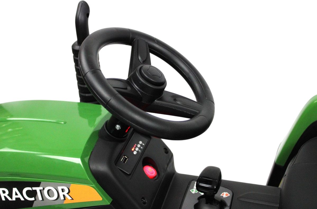 Детский электромобиль RiverToys H888HH темно-зеленый