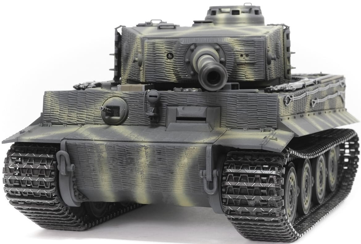 P/У танк Taigen 1/16 Tiger 1 (Германия, поздняя версия) звук, дым V3 2.4G RTR окраска Тики, TG3818-1DT3.0