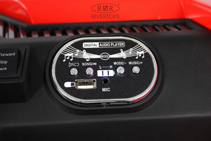 Детский электромобиль RiverToys K111AM красный