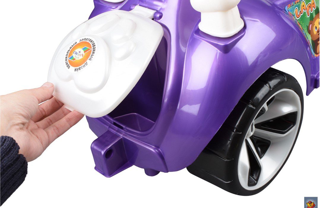 Каталка Orion Toys Мишка LAPA (фиолетовая)
