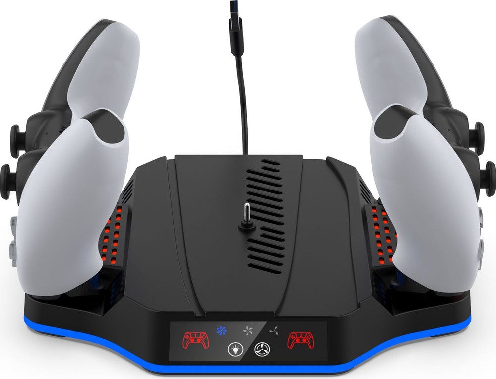 Охлаждающая док-станция DOBE для PS5 Slim с зарядными устройствами (TP5-3583)