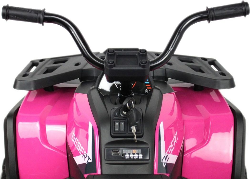 Детский электроквадроцикл RiverToys H999HH розовый