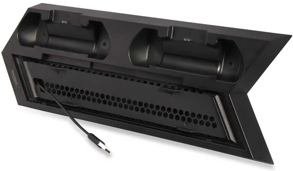 Стенд (подставка) для PS4 с функцией охлаждения и док-станцией для 2-х DualShock 4 (TP4-023B)