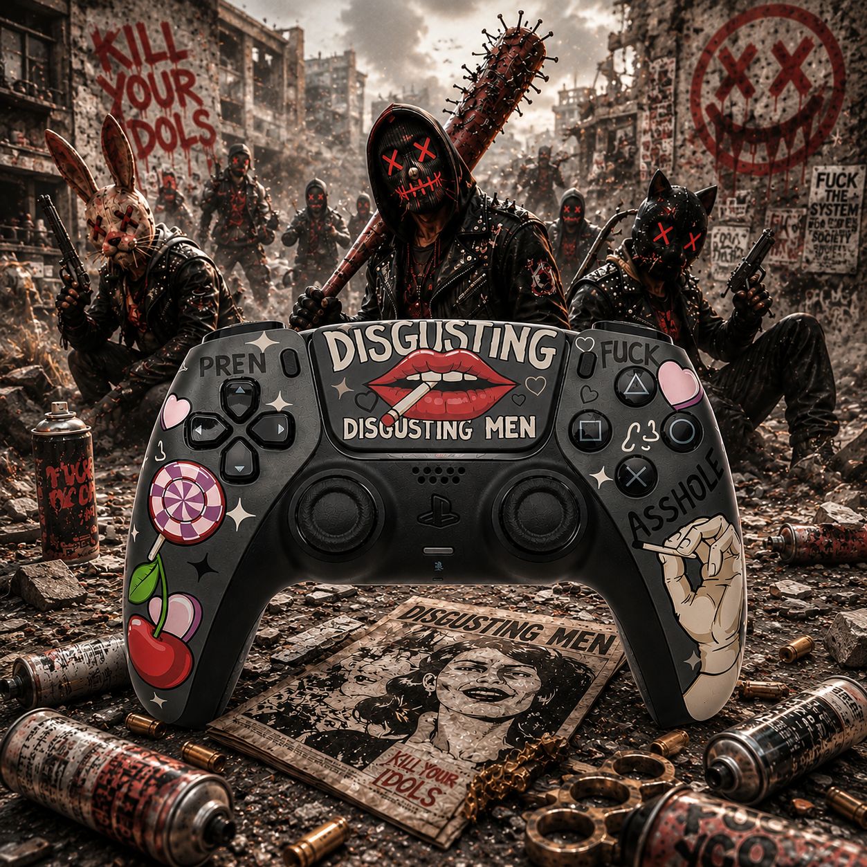 Геймпад Sony DualSense Vanquish Atomic Cherry (PS5)