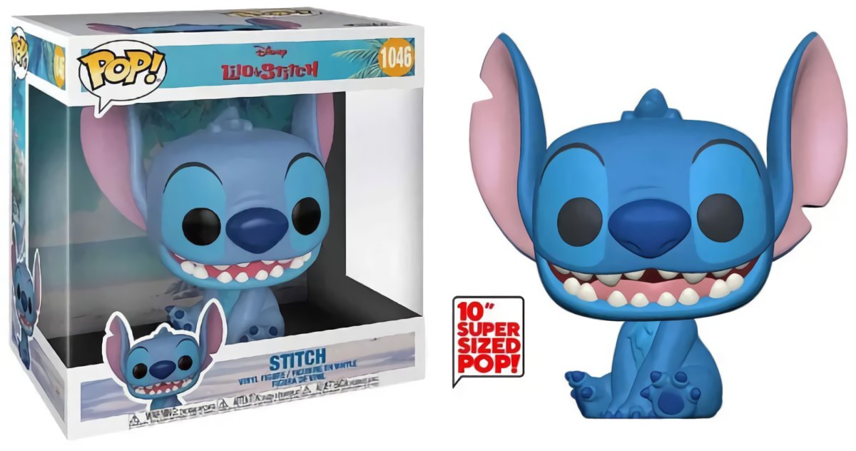 (EU) Фигурка Funko POP! Disney Lilo & Stitch: Stitch Jumbo 10" (1046)