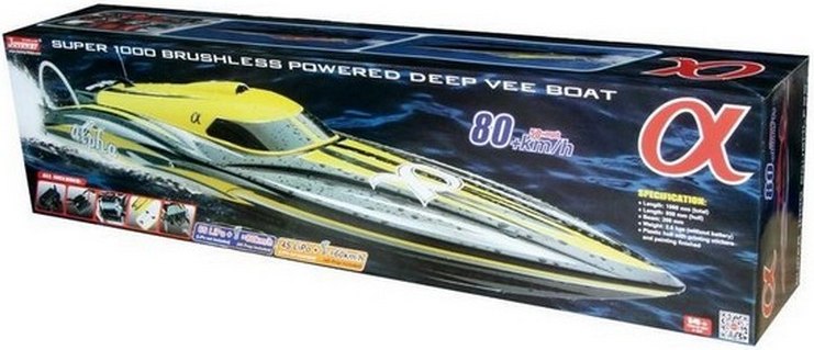 Радиоуправляемый катер Joysway Alpha Yellow Brushless 4S Li-Po 2.4G RTR(JS8901Y-4S)