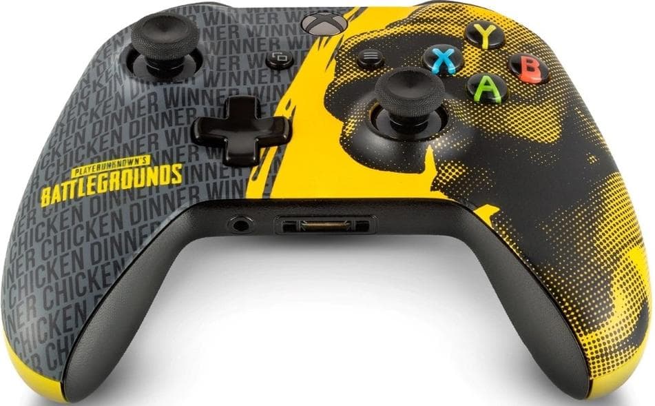 Кастомизированный геймпад Microsoft Xbox One S/X Wireless Controller PlayerUnknown's Battlegrounds (жёлто-серый) + код для загрузки игры